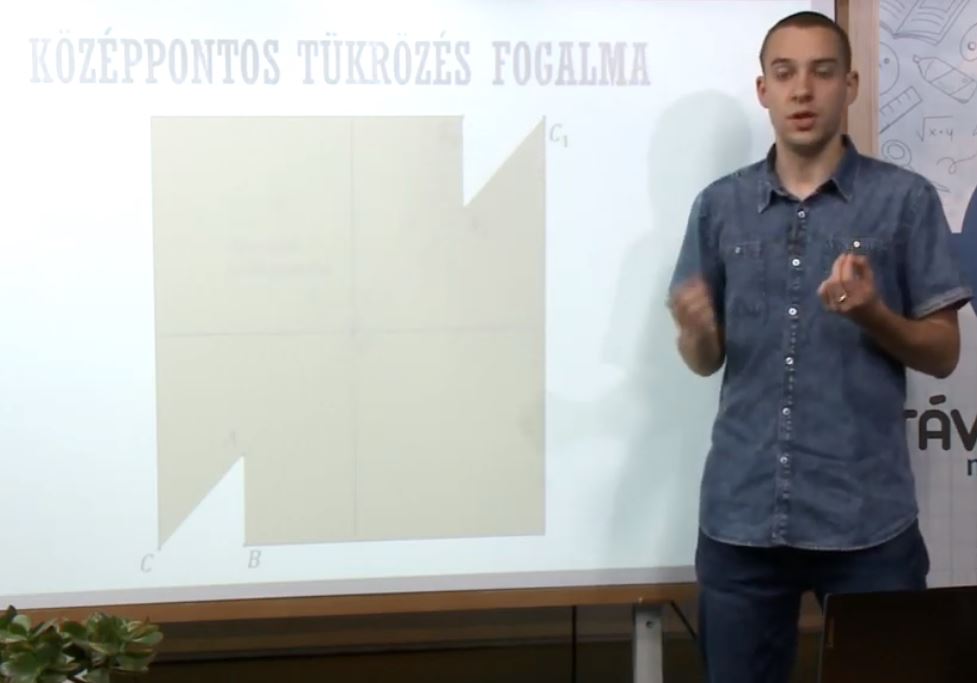 Középpontos tükrözés - bemutató óra